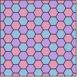 Sechseckgitter – wird auch Bienenwabenmuster genannt