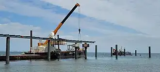 Mai 2023: Montage des Verzweigungssegments des Stahlhohlkastens