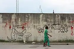 Außenmauer der Botschaft Australiens