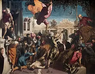 Jacopo Tintoretto: Wunder des hl. Markus, um 1548, Accademia in Venedig