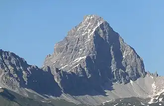 Tinzenhorn von Südwest (Westwand, Westgrat, Südwand)