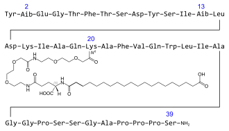 Strukturformel von Tirzepatid