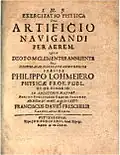 Titelblatt der De artificio navigandi per aërem Wittenberg 1679