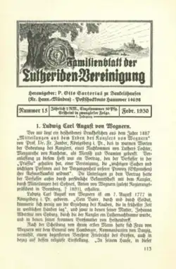Titelblatt Familienblatt #2/1930 mit dem Logo der Familienblätter
