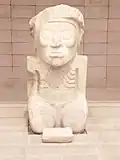 Pukara-Statue im Regionalmuseum von Tiwanaku, die aus Pokotia stammt