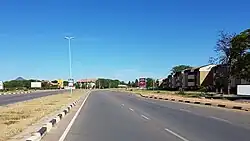 Straße in Tlokweng (2020)