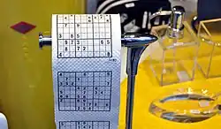 Toilettenpapier mit Motiv Sudoku