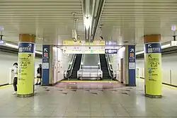 Bahnsteig der Fukutoshin-Linie