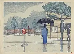 Tokyo bei Regen, ca. 1930[A 2]