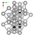 mit Blickrichtung parallel zur c-Achse (aus dem Bild heraus)