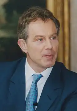 Oppositionsführer Tony Blair (Labour)