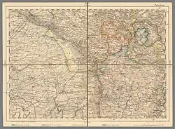 Das Blatt „Paderborn“ zeigt Stationen ab der Nr. 29 „Köterberg“