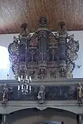 Gehäuse der Brandtner-zugeschriebenen Orgel in Topolno