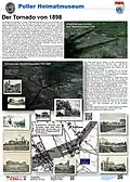 Informationstafel Tornado 1898, der Köln-Bayenthal und Köln-Poll verwüstete
