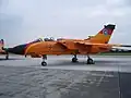 Ein Panavia Tornado der WTD mit Sonderbemalung „50 Jahre Flugerprobung“