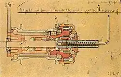 Entwurf der Torpedo-2-Gang-Nabe von 1905