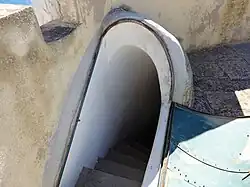 Treppe zur Plattform