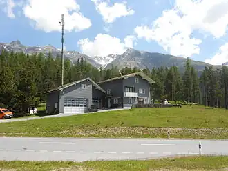 Piz Laschadurella (Mitte) von Ova Spin aus