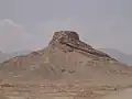 Ein zoroastrischer Turm des Schweigens am Rande von Yazd