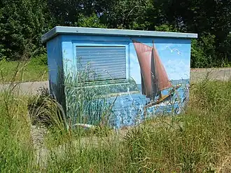 Trafo Saal mit Bemalung, 2023