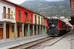 Kulturelle Wegführung der Trans-Anden-Eisenbahn von Ecuador