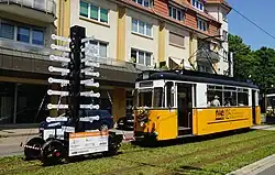 Historischer Wagen 40 in der Töpferstraße (2025)