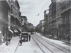 Straßenbahn in der Calle San Andrés (1935)