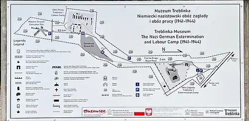 Überblickskarte über die heutige Gedenkstätte