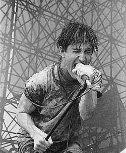 Trent Reznor auf dem Lollapalooza 1991