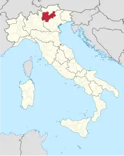 Lage innerhalb Italiens