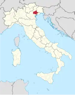 Lage innerhalb Italiens