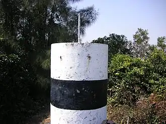 Triangulationspunkt auf dem Gipfel