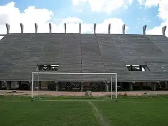 Stadion während der Umbauphase (2009)