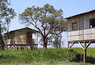 Häuser auf der Isla Santay