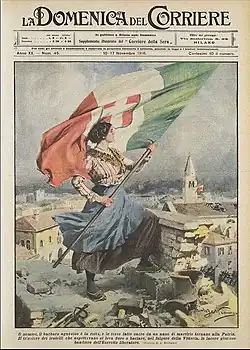 Die Tricolore über Triest (10. November 1918)