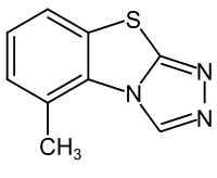 Strukturformel von Tricyclazol