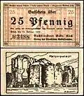 25&nbsp;Pfennig Notgeldschein (1920), RS: Kaiserthermen