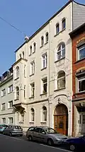 Thebäerstraße 30: repräsentatives späthistoristisches viergeschossiges Etagenmietshaus mit Jugendstilfassade, 1904