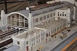 Trieste Campo Marzio Modell Bahnhofshalle