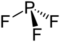 Strukturformel von Phosphortrifluorid