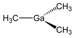 Strukturformel von Trimethylgallium