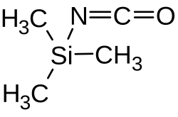 Strukturformel von Trimethylsilylisocyanat