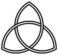 Eine Triquetra.
