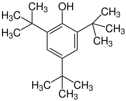 Strukturformel von 2,4,6-Tri-tert-butylphenol
