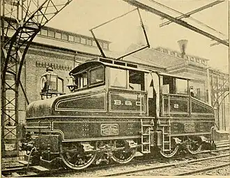 LE-1 Nr. 2 noch mit dem Pantograph-Schleifer ausgerüstet