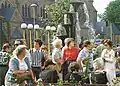 Trompetenbrunnen, Roter Platz in Georgsmarienhütte ca. 1980
