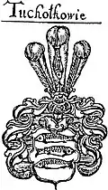Wappen derer von Tucholka nach Dachnowski, Herbarz Polski, 1631