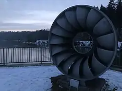 Turbine des Altkraftwerkes von 1907, MAN Augsburg (650 PS)