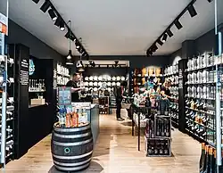 Typische Optik eines Vom Fass-Geschäfts.