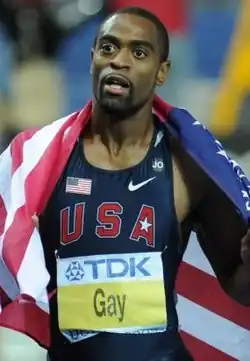 Tyson Gay, 2007 dreifacher Weltmeister, gewann diesmal&nbsp;Silber